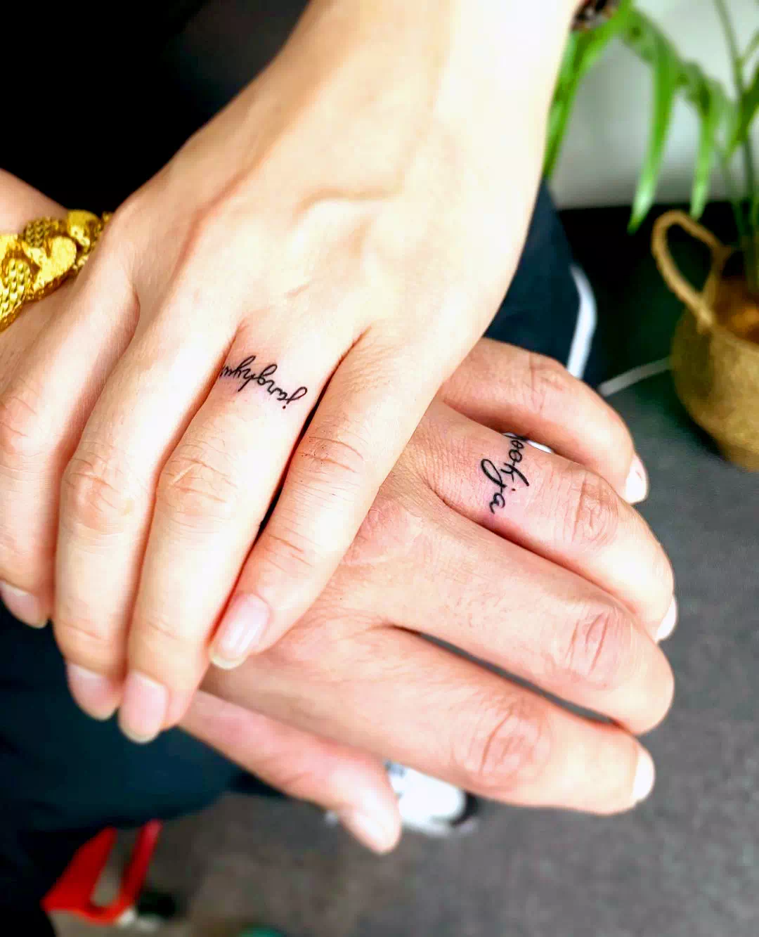 Script Ring Tattoo Designs 2