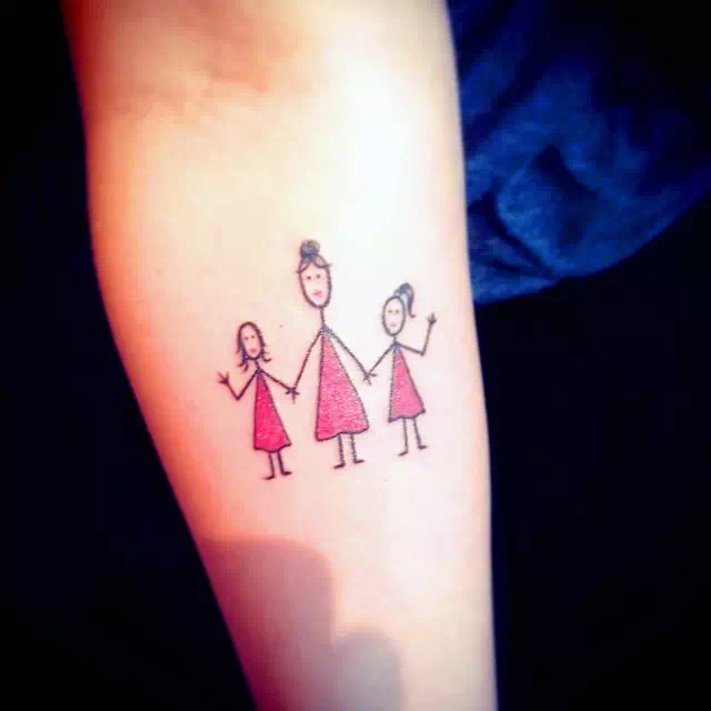 Stick Familie Tattoo 2